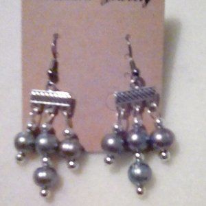 Women's Handmade Silver Balls Earrings